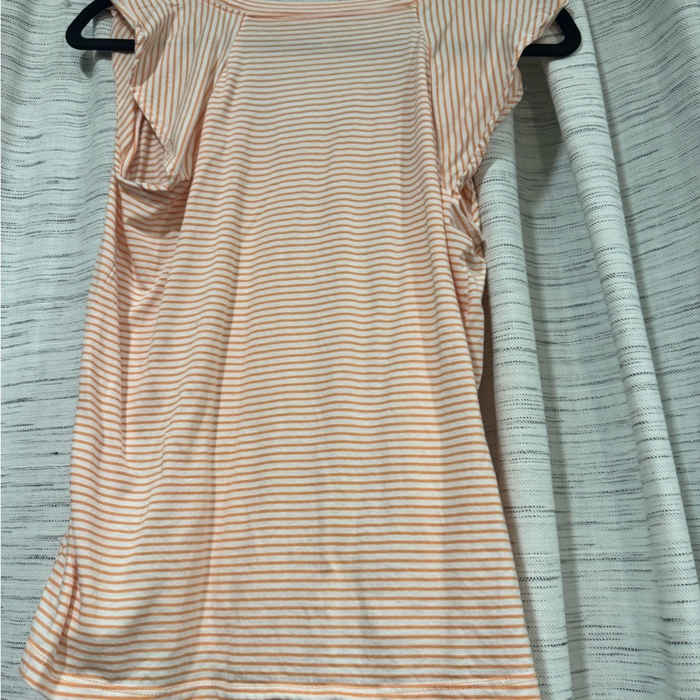Small Loft Orange and White Shirt - Picture 2 of 3
